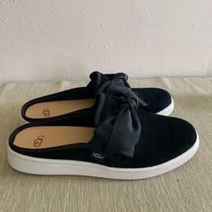UGG Ida bow suede slide sneaker